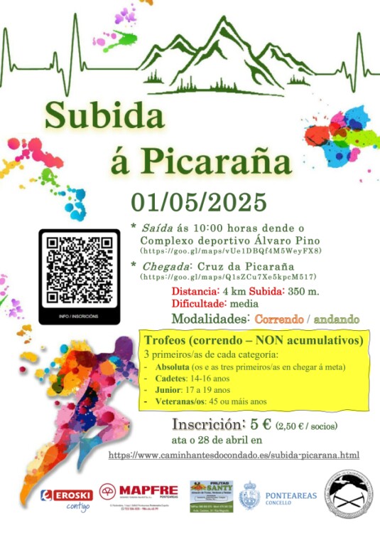 Cartel Subida Picaraña 2025